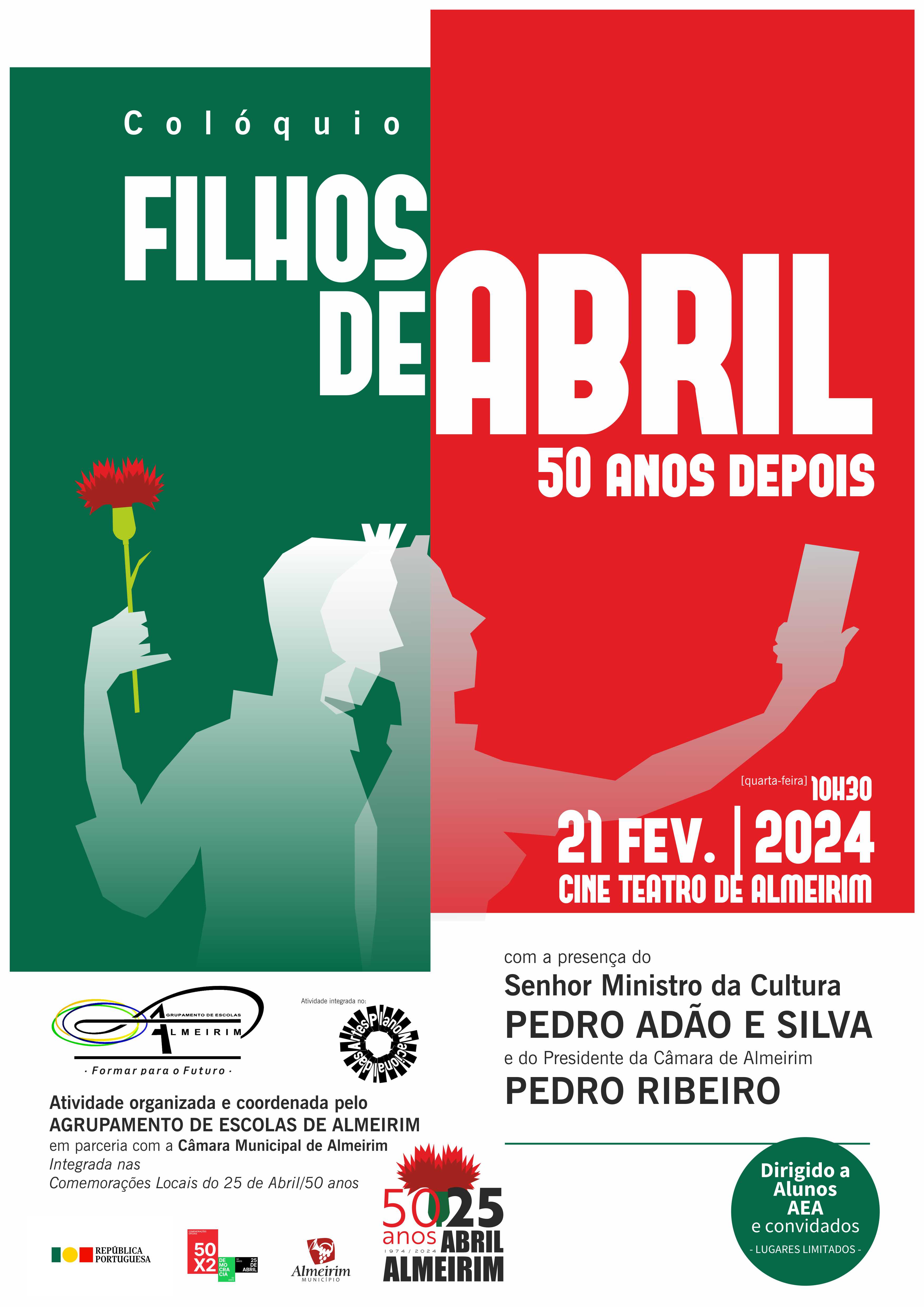 25 abril 2024 coloquio escolas 50 anos