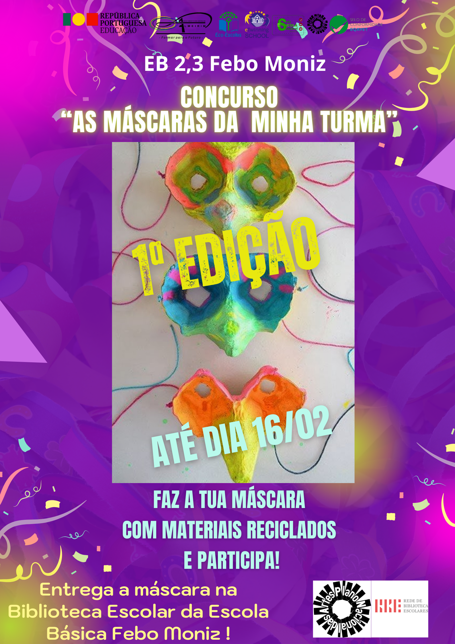 Cartaz do concurso de mscaras