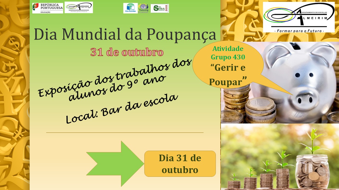 25 26Dia Mundial da Poupança Cartaz 