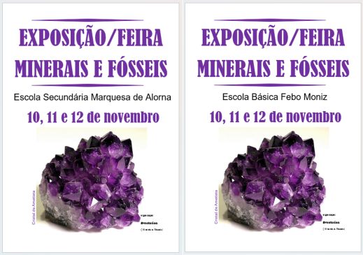 CARTAZ FEIRA DE MINERAIS E ROCHAS
