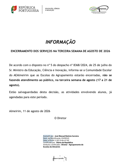 ENCERRAMENTO